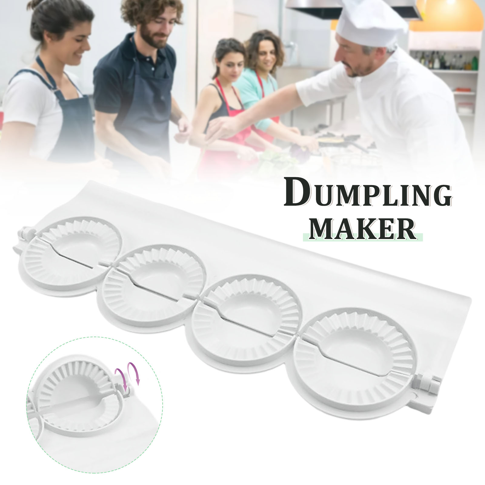 Dumpling Press Set - كبير لتقوم بها بنفسك زلابية قالب