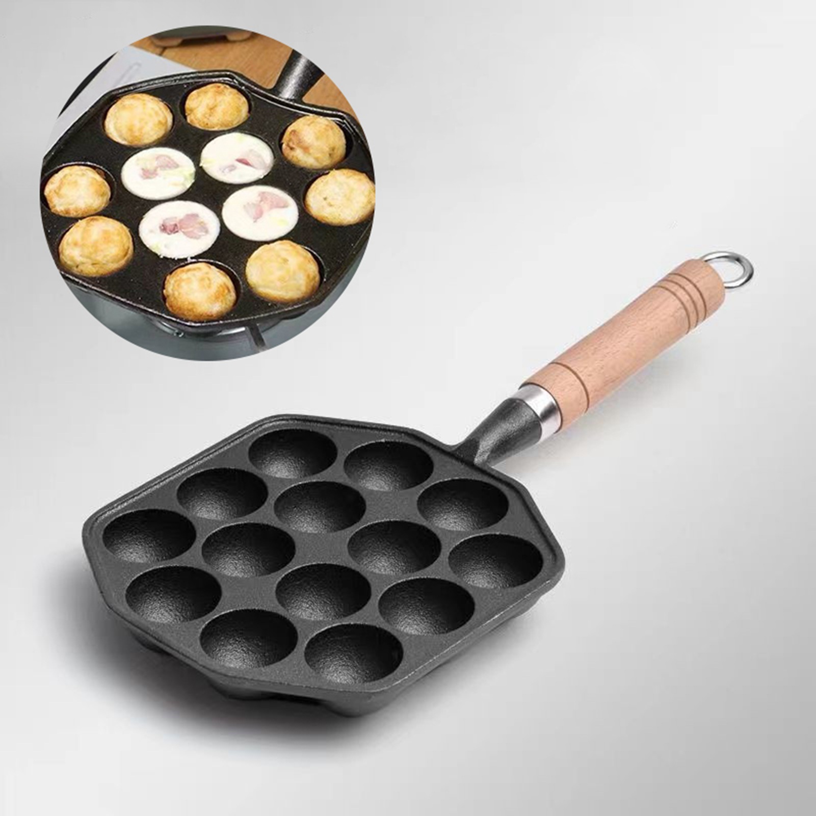 مقلاة حديد مصبوبة غير لاصقة بم - مراجعة Egg Waffle Pan وسعره