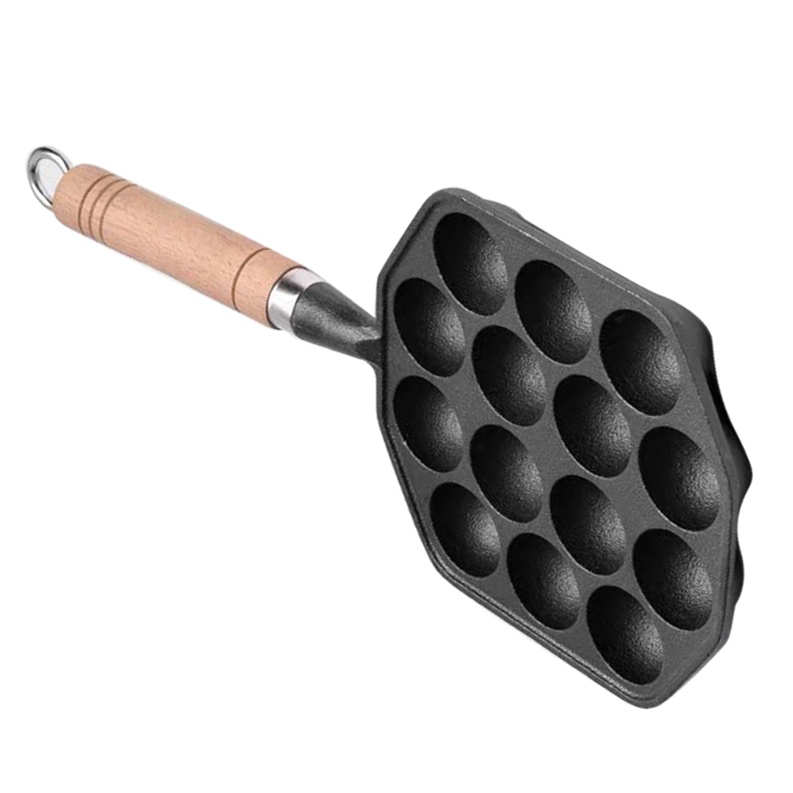 مقلاة حديد مصبوبة غير لاصقة بم - مراجعة Egg Waffle Pan وسعره