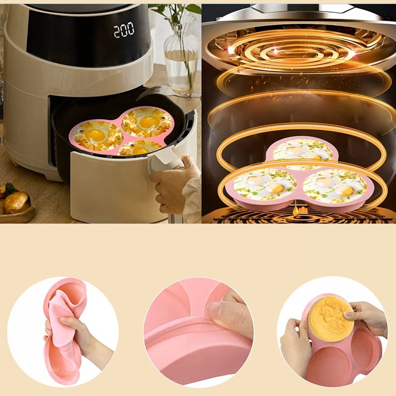 قابلة لإعادة الاستخدام سيليكون - مراجعة Egg Waffle Pan وسعره